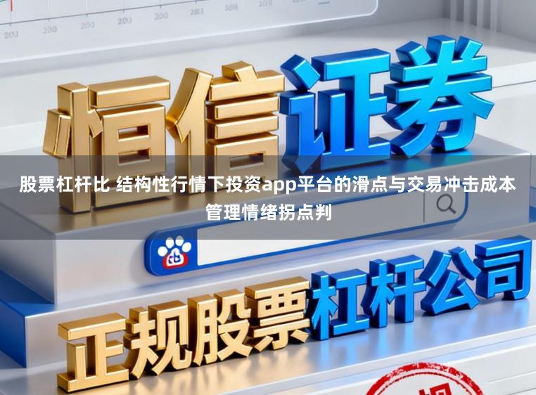 股票杠杆比 结构性行情下投资app平台的滑点与交易冲击成本管理情绪拐点判